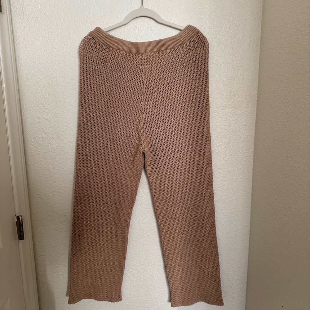 Reformation Beige Knit Cropped Pants - Picture 9 of 10